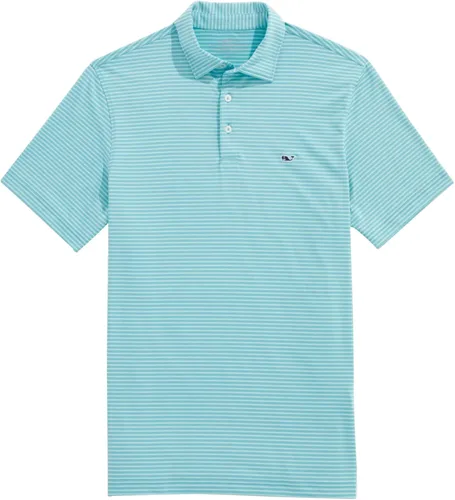 Vista 36 de Vineyard Vines Polo Bradley Stripe Sankaty para hombre Ocean Breeze Tejeda