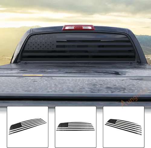 Vista 6 de Aunginsy Adhesivo para panel de vidrio para ventana trasera, compatible con Toyota Tundra 2007-2021, panel de ventana de puerta trasera