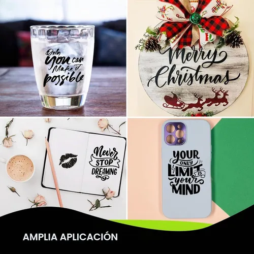 Vista 6 de UCEC Vinilo negro de 13 x 15 pies compatible con Cricut Maker/Explore 3 y 4