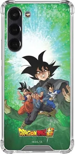 Vista 5 de Skinit Funda transparente compatible con Galaxy S23 Plus, diseño oficial de Dragon Ball Super Goku