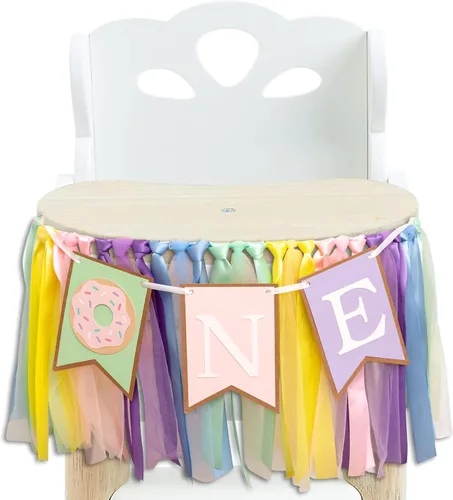 Vista 10 de Cartel de conejito para silla alta de primer cumpleaños – Cartel con texto en inglés «Some Bunny Is One» para silla alta, decoración de primer