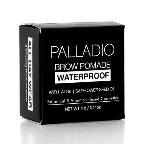 Vista 6 de Palladio Pomada para cejas impermeable, 24 horas de uso, fórmula a prueba de manchas y resistente al sudor, fórmula súper cremosa que se desliza