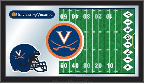 Vista 50 de Espejo de fútbol Appalachian State de 15" x 26" por Holland Bar Stool Company Appalachian State University