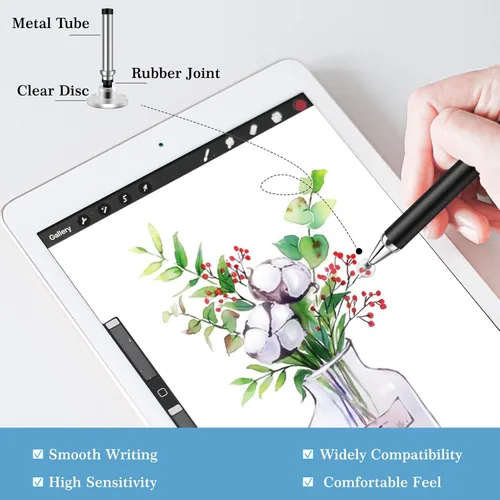Vista 3 de Mixoo Lápiz capacitivo retráctil para interruptor de pantalla táctil 2, lápiz digital universal de alta sensibilidad para iPad, iPhone, Android