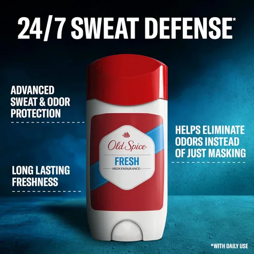 Vista 2 de Old Spice anti-perspirant High Endurance Solid Invisible, 3-Ounce de incienso (Pack de 6)