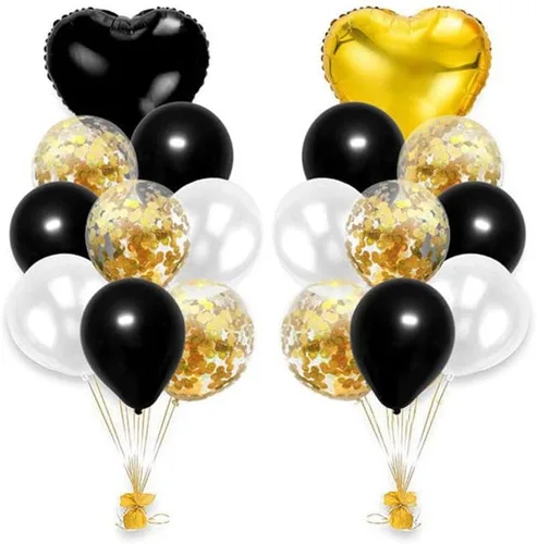 Vista 21 de 10 globos de papel de aluminio con forma de corazón de oro rosa, globos de helio, decoraciones de fiesta de cumpleaños, globos de boda para niños