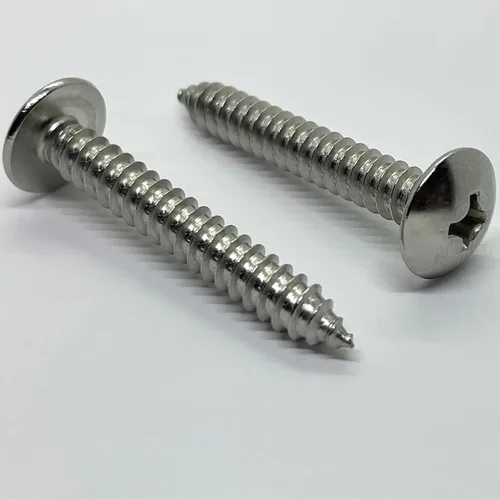 Vista 4 de Tornillo de cabeza de armadura de acero inoxidable 18-8 (304) #12 x 1.5 pulgadas, madera autorroscante rápida, unidad Phillips, rosca completa