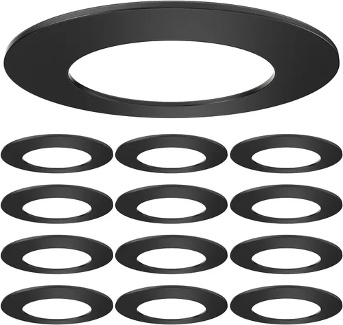 Vista 9 de Sunco - Juego de 12 anillos de goof de luz empotrables de 6 pulgadas, color Blanco