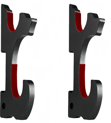 Vista 12 de Juego de 2 ganchos de espada para montaje en pared, soporte ajustable para Katana Wakizashi Tanto Genji Sword Arms Rack