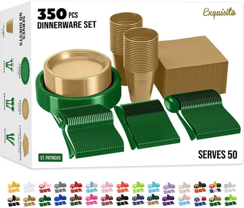 Vista 32 de Juego de 390 platos y servilletas del 4 de julio, platos de papel del 4 de 4 de julio 2