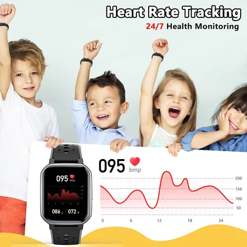 Vista 6 de Reloj inteligente para niños y adolescentes, rastreador de fitness sin necesidad de teléfono, reloj para niños y niñas con 19 modos deportivos