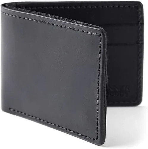 Vista 4 de Tanner Goods Utilidad Bifold Estilo Tradicional 4 Ranura para Tarjetas Cuero Natural