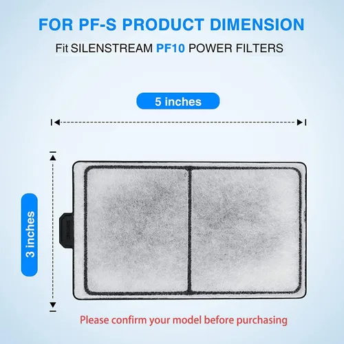 Vista 2 de HiTauing Paquete de 6 cartuchos de filtro PF-S para filtros de alimentación PF10, solo apto para filtros de alimentación PF10