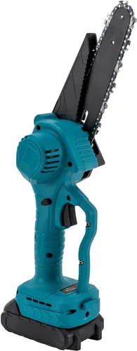 Vista 4 de Mini motosierra inalámbrica 2 en 1, motosierra inalámbrica con 2 baterías, motosierra eléctrica pequeña con barra de extensión, motosierra