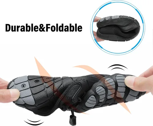 Vista 8 de Zapatos de agua para hombre y mujer, secado rápido, descalzo, natación, playa, zapatos acuáticos, surf, buceo, canotaje, senderismo, vela, kayak