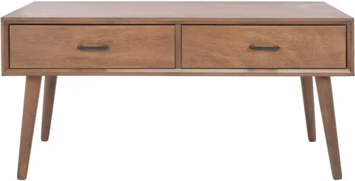 Vista 8 de Safavieh Home Collection Mozart Mid-Century - Mesa auxiliar rectangular con 2 cajones