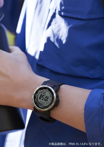 Vista 3 de Casio PRW-35-1AJF Línea de escalador PRO Trek Importación de Japón Modelo de mayo de 2023, Negro -, Moderno