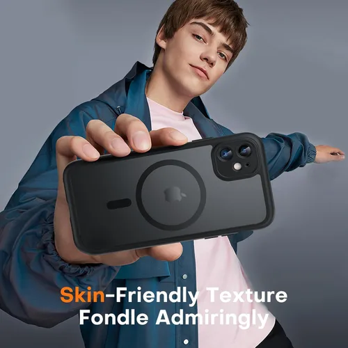 Vista 6 de TOCOL Funda magnética para iPhone 11, protección completa mejorada de la cámara, compatible con Magsafe, protección de grado militar, parachoques