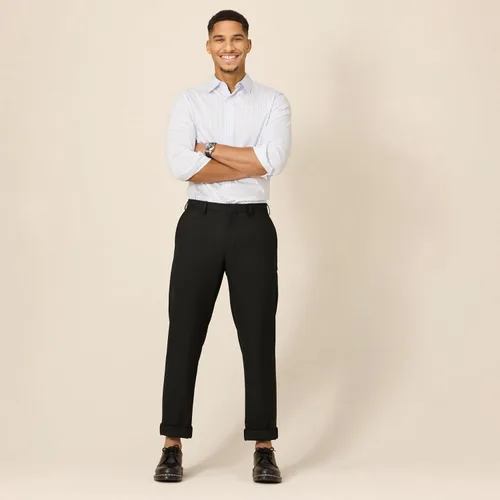 Vista 5 de Amazon Essentials - Pantalones de vestir elásticos para hombre con corte clásico resistentes a las arrugas