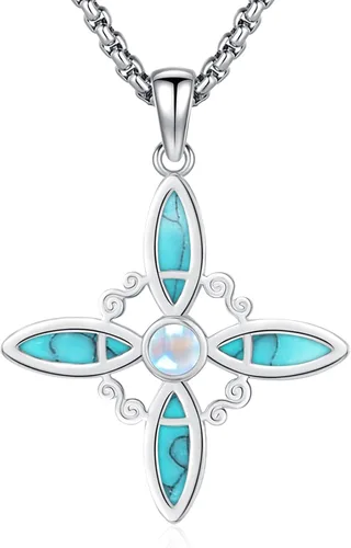 Vista 32 de Joyería Mágica para Mujeres y Hombres Nudo de Bruja Plata 925 Original Collar de Nudo de Bruja Tetragrammaton Hecate Collar Lilith Collar Pentagrama