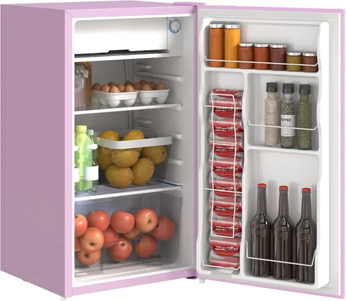 Vista 11 de HOMCOM Mini refrigerador de 4 pies cúbicos con congelador con puerta
