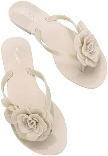 Vista 5 de Melissa Harmonic Petals - Chanclas de gelatina con apliques florales para mujer