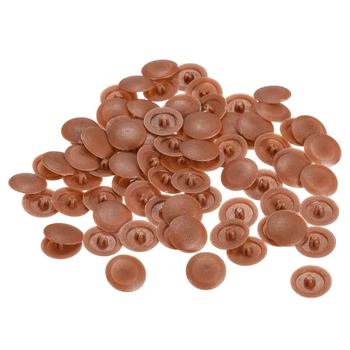 Vista 25 de HARFINGTON Tapas de rosca de plástico, 160 piezas, 11.5x3mm, cubierta de plástico para decoración de tornillos para tuerca de montaje de leva Beige