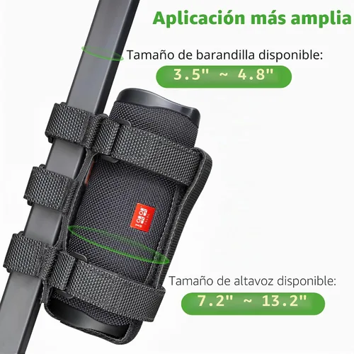 Vista 5 de 10L0L Soporte de altavoz mejorado para accesorios de carrito de golf, correa ajustable se adapta a soporte de altavoz inalámbrico Bluetooth