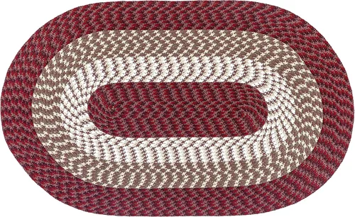 Vista 19 de La colección Better Trends Alpine Braid es una alfombra reversible para interiores duradera y resistente a las manchas 100% polipropileno
