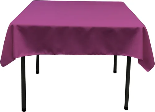 Vista 149 de LA Linen. Mantel cuadrado de popelina de poliéster