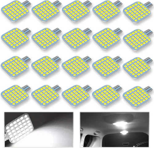 Vista 11 de 10 bombillas LED T10 921 922 912 194 para interior de caravana, bombillas LED superbrillantes, iluminación de repuesto 36-SMD 2835 6500K blanco frío