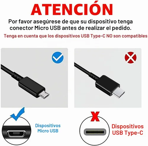 Vista 3 de Kit de cargador rápido adaptable compatible con Samsung Galaxy S7/S7 Edge S6/S6 Edge/Note5/4 S4/S3 S2 J7 J7V J5 J3V J3V J2/G3 G4 K20/Moto E4 E5