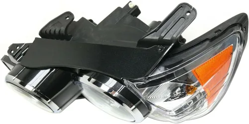 Vista 4 de Faro delantero izquierdo negro lente transparente para Chevrolet