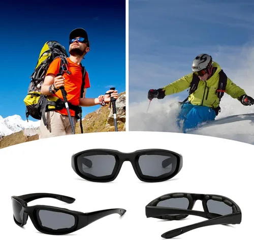 Vista 8 de Peciees - Gafas de sol para montar en motocicleta, 4 unidades, para exteriores