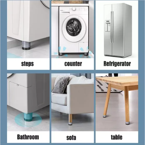 Vista 4 de Almohadillas Lavadora Secadora Antivibración Antideslizante