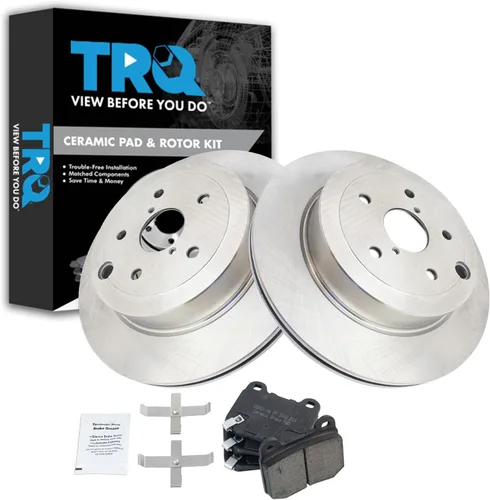 Vista 95 de TRQ Juego de pastillas de freno y rotor de cerámica trasera compatible con Honda Accord V6 1998-02 3.0L con frenos de disco traseros 02-06 Acura RSX