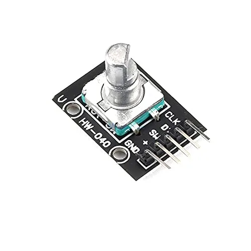 Vista 3 de 2 unids KY-040 360 grados Rotary Encoder Módulo para Arduino Compatible Sensor de Ladrillo Interruptor Desarrollo Junta KY-040 con Pines