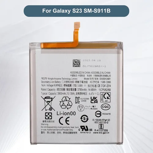 Vista 2 de Batería de repuesto EB-BS911ABY compatible con Samsung Galaxy S23 5G SM-S911U batería con herramientas