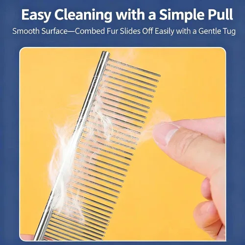 Vista 4 de This 6-in-1 pet grooming kit is designed specifically for Devon Rex cats and includes a brush, pin brush, shampoo dispenser, grooming gloves, nail