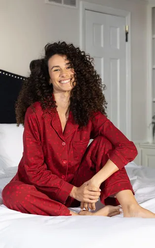 Vista 93 de PajamaGram Conjunto de pijama para mujer – Pijama para mujer, jersey novio, 100% algodón