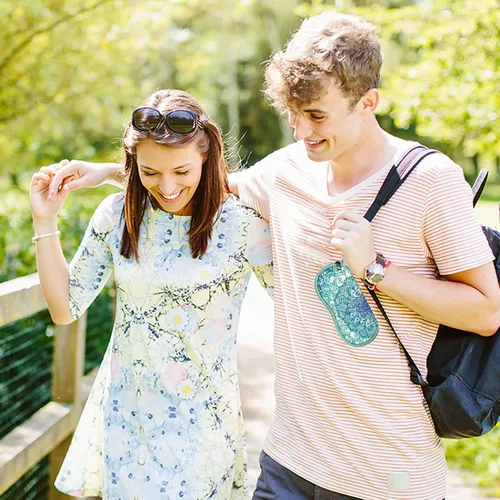 Vista 8 de Fintie - Funda para gafas de sol con mosquetón, ultraligera y portátil, con cremallera, M