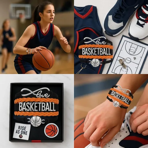 Vista 35 de Infinity Collection - Pulsera de baloncesto de regalo para equipos y jugadores