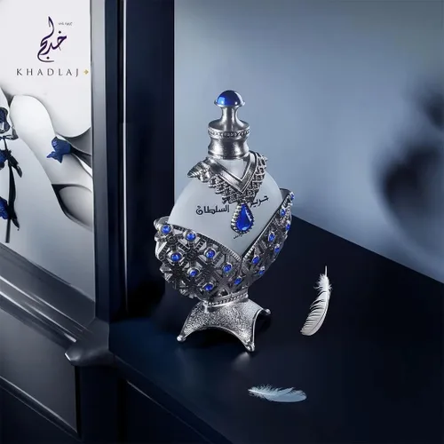 Vista 4 de Khadlaj Hareem Al Sultan Blue - Aceite de perfume concentrado para unisex, 1.18 onzas