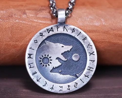 Vista 29 de Collar Yin Yang para hombre, joyería colgante de alta calidad de aspecto antiguo, regalos de Yin Yang, joyería vikinga para hombres