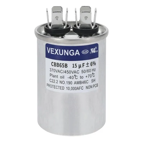 Vista 89 de VEXUNGA Capacitor Dual de Arranque Redondo A/C de 50/5 uF 50+5 MFD 370VAC o 440VAC CBB65 CBB65B Capacitores de Aire Acondicionado para Motor