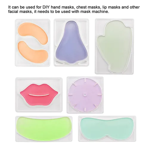Vista 2 de Máscara facial de 7 tipos, máscara facial para hacer mascarillas reutilizables, máquina de parches, herramienta de máscara facial para salón