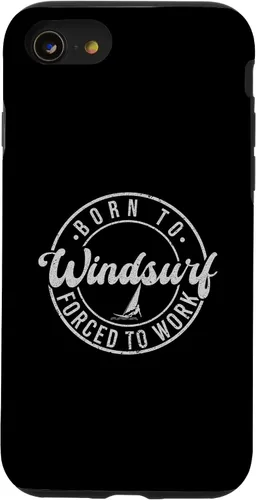 Vista 13 de iPhone 14 Born To Windsurf Forced To Work Surfing Case