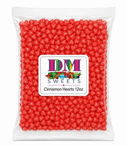 Vista 2 de Red Hot - Caramelo de corazón de canela de 12 onzas, sabor picante, crujiente, dulce ardiente