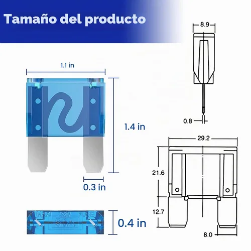 Vista 3 de Kit de fusibles Maxi Blade surtido para auto, 20 A, 30 A, 40 A, 50 A, 60 A, 70 A, 80 A, 100 A, BUSY-CORNER, 34 piezas