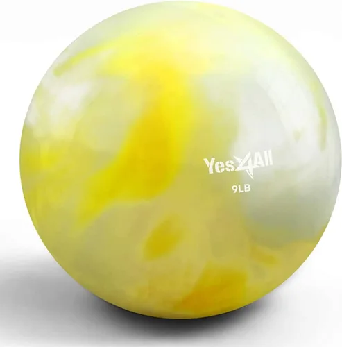 Vista 26 de Yes4All - Bolas de tonificación con peso para ejercicio, bolas medicinales suaves para ejercicio, pilates, yoga, equilibrio, flexibilidad, 2-10